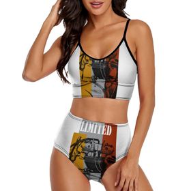 AILLOSA TH-466 Geniş Omuz Askılı Üçgen Bikini Üstü Alçak Bel İki Parça Kadın Bikini Seti