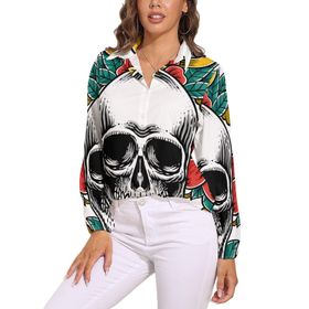 AILLOSA TH-470 V Yaka Kadın Bluz