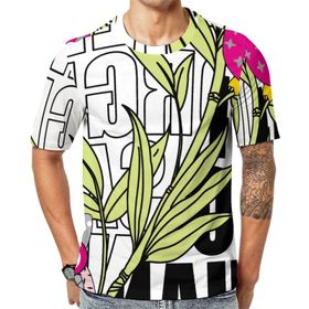 AILLOSA Th-487 Baskılı Desenli Kısa Kollu Unisex T-shirt