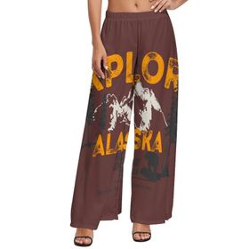 AILLOSA TH-489 Yüksek Bel Geniş Paça Bol Gündelik Kadın Pantolon