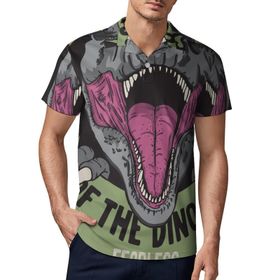 AILLOSA TH-491 3D Baskılı Desen Kısa Kollu Polo Yaka Erkek T-shirt