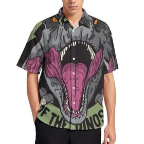AILLOSA TH-491 Aloha Hawaii 3D Desen Kısa Kollu Erkek Gömlek