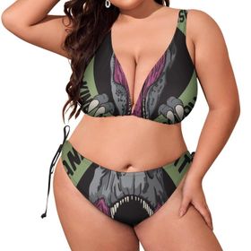 AILLOSA TH-491 Dolgulu İki Parça Büyük Beden Kadın Bikini Seti