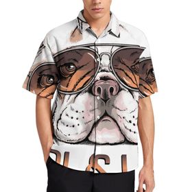 AILLOSA TH-492 Aloha Hawaii 3D Desen Kısa Kollu Erkek Gömlek