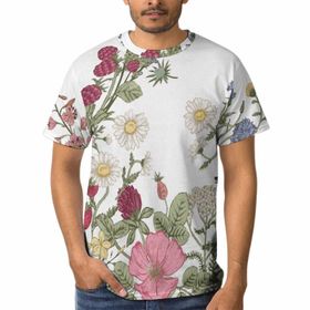 AILLOSA TH-57 3D Baskılı Desenli Kısa Kollu Erkek T-shirt