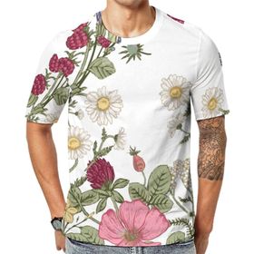 AILLOSA Th-57 Baskılı Desenli Kısa Kollu Unisex T-shirt