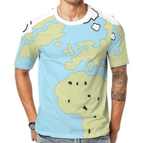 AILLOSA Th-76 Baskılı Desenli Kısa Kollu Unisex T-shirt