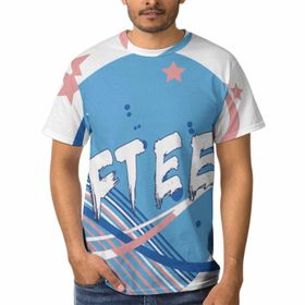 AILLOSA TH-77 3D Baskılı Desenli Kısa Kollu Erkek T-shirt