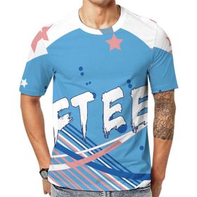 AILLOSA Th-77 Baskılı Desenli Kısa Kollu Unisex T-shirt