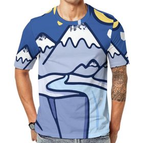 AILLOSA Th-98 Baskılı Desenli Kısa Kollu Unisex T-shirt