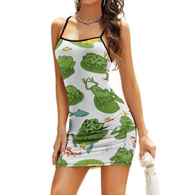 AILLOSA Wrap Hip YH-432 Kadın Kolsuz Elbise