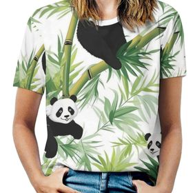 AILLOSA YH-10 Tamamı Baskılı Kısa Kollu Yuvarlak Yaka Kadın T-shirt