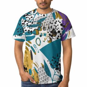AILLOSA YH-100 3D Baskılı Desenli Kısa Kollu Erkek T-shirt