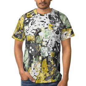 AILLOSA YH-101 3D Baskılı Desenli Kısa Kollu Erkek T-shirt