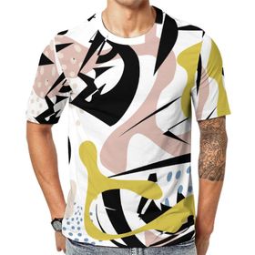 AILLOSA YH-105 Baskılı Desenli Kısa Kollu Unisex T-shirt