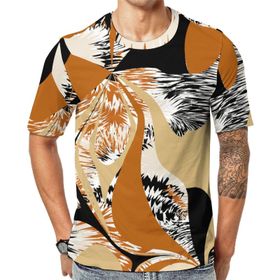 AILLOSA YH-106 Baskılı Desenli Kısa Kollu Unisex T-shirt