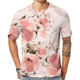 AILLOSA YH-117 Baskılı Desenli Kısa Kollu Unisex T-shirt