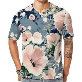 AILLOSA YH-118 Baskılı Desenli Kısa Kollu Unisex T-shirt