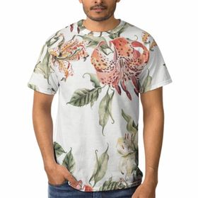 AILLOSA YH-119 3D Baskılı Desenli Kısa Kollu Erkek T-shirt