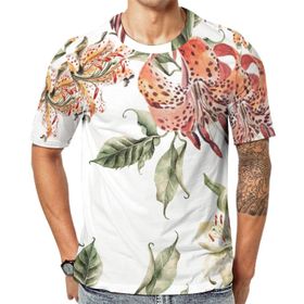 AILLOSA YH-119 Baskılı Desenli Kısa Kollu Unisex T-shirt