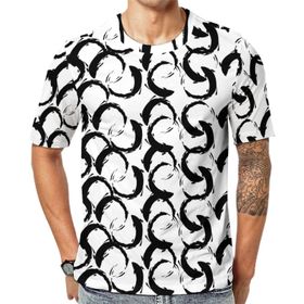 AILLOSA YH-12 3D Baskılı Desenli Kısa Kollu Erkek T-shirt
