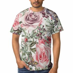 AILLOSA YH-120 3D Baskılı Desenli Kısa Kollu Erkek T-shirt