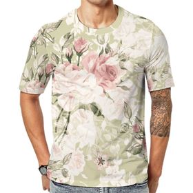 AILLOSA YH-122 Baskılı Desenli Kısa Kollu Unisex T-shirt