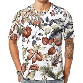 AILLOSA YH-124 Baskılı Desenli Kısa Kollu Unisex T-shirt