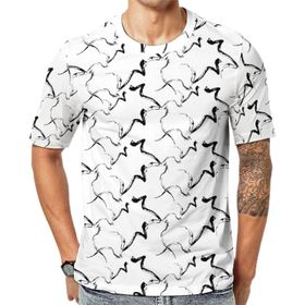 AILLOSA YH-13 Baskılı Desenli Kısa Kollu Unisex T-shirt