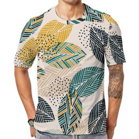 AILLOSA YH-130 Baskılı Desenli Kısa Kollu Unisex T-shirt