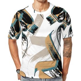 AILLOSA YH-133 Baskılı Desenli Kısa Kollu Unisex T-shirt