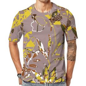 AILLOSA YH-134 Baskılı Desenli Kısa Kollu Unisex T-shirt