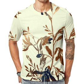 AILLOSA YH-136 Baskılı Desenli Kısa Kollu Unisex T-shirt