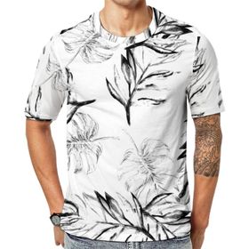AILLOSA YH-137 Baskılı Desenli Kısa Kollu Unisex T-shirt