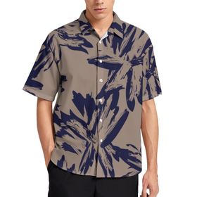AILLOSA YH-141 Aloha Hawaii 3D Desen Kısa Kollu Erkek Gömlek