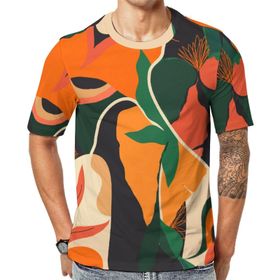 AILLOSA YH-146 Baskılı Desenli Kısa Kollu Unisex T-shirt