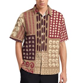 AILLOSA YH-155 Aloha Hawaii 3D Desen Kısa Kollu Erkek Gömlek