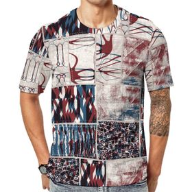 AILLOSA YH-160 Baskılı Desenli Kısa Kollu Unisex T-shirt