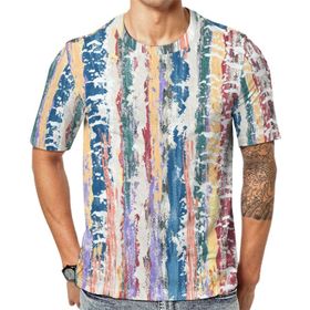 AILLOSA YH-161 Baskılı Desenli Kısa Kollu Unisex T-shirt