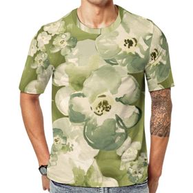 AILLOSA YH-165 Baskılı Desenli Kısa Kollu Unisex T-shirt