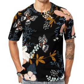 AILLOSA YH-17 3D Baskılı Desenli Kısa Kollu Erkek T-shirt