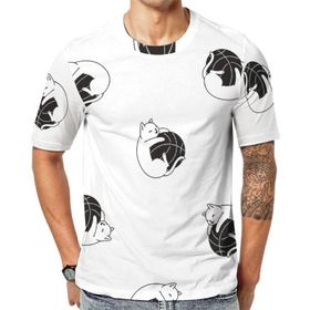 AILLOSA YH-183 Baskılı Desenli Kısa Kollu Unisex T-shirt