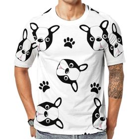 AILLOSA YH-184 3D Baskılı Desenli Kısa Kollu Erkek T-shirt