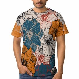 AILLOSA YH-191 3D Baskılı Desenli Kısa Kollu Erkek T-shirt