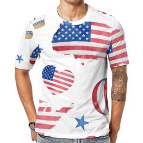 AILLOSA YH-195 Baskılı Desenli Kısa Kollu Unisex T-shirt
