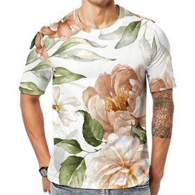 AILLOSA YH-20 3D Baskılı Desenli Kısa Kollu Erkek T-shirt