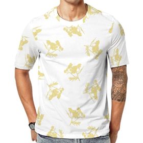 AILLOSA YH-204 Baskılı Desenli Kısa Kollu Unisex T-shirt
