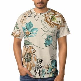 AILLOSA YH-21 3D Baskılı Desenli Kısa Kollu Erkek T-shirt