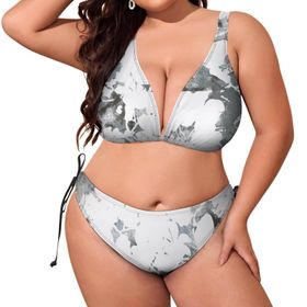 AILLOSA YH-215 Dolgulu İki Parça Büyük Beden Kadın Bikini Seti