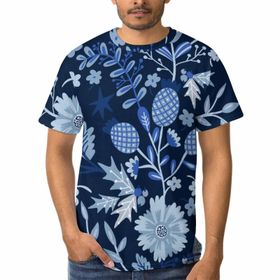 AILLOSA YH-237 3D Baskılı Desenli Kısa Kollu Erkek T-shirt